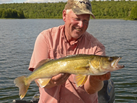 Walleye Guide Jeff Sundin with Wabana Lake Walleye
