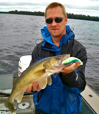 Walleye caught on Lake Winnie by Mark Thompson