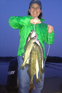 Walleyes caught by Grant Prokop 