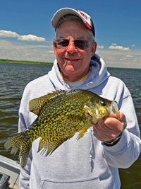 image of Keith Eberhardt with big Crappie