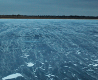 image of ice on leech lake