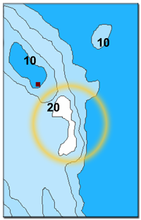 image of lakemap showing Crappie hole