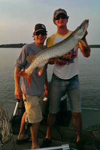 image of Grant Prokop holding Musky