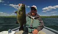 image of Kevin Scott with big Smallmouth Bass