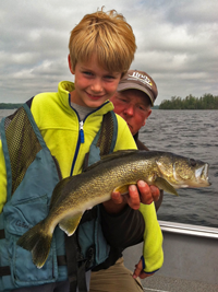 image of Bjorn Snyder with nice Walleye