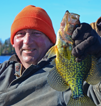 image of Keith Poliachik with giant Crappie