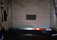 image of portable ice fishing shelter