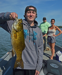 image of James with big Smallmouth Bass