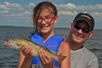 image of Gabby and Mike with a Walleye