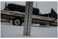 image of ruler measuring snow depth