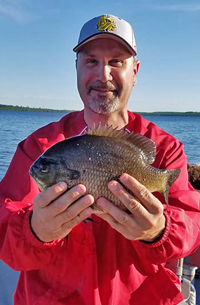 image of Jim Brant with huge bluegill