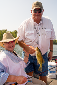 image of sue and jim with nice largemouth
