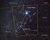 image of constellation Canis Major