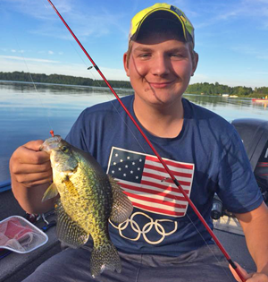 image of nathan bird with nice crappie