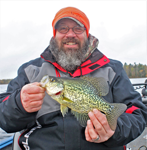 image of angler with nice crappie