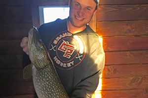 image of Jace Luoma with big northern pike