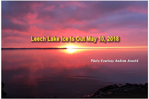 image of open water at leech lake