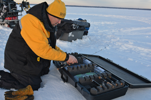 image of ice fishing rod case