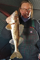 image of Joelle bellamy with nice sauger