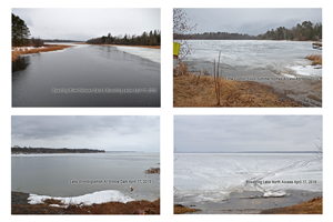 image of ice conditions on 4 lakes