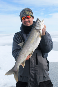 image of lake trout caught on lake superior