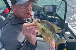 image of dennis rule with crappie