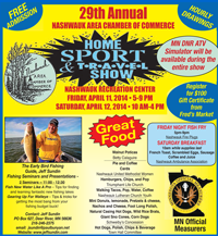 image of poster for the 2014 Nashwauk Home and Sport Show