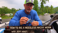 image links to video how to rig a weedless wacky rig