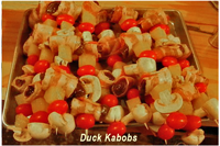 image links to recipe for Duck Kabobs